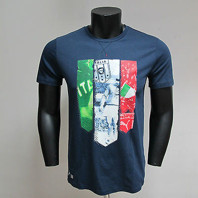 PUMA t-shirt uomo m/corta modello ITALIA 745186-03 colore BLU estate 2014 - dodo.club - 1