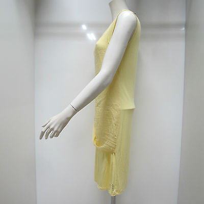DEHA abito donna senza maniche modello D15683 colore GIALLINO estate 2015 - dodo.club - 3
