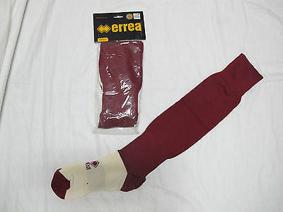 ERREA' calzettoni calcio con piede modello A410 ADULT color BORDEAUX KIT da 20 PAIA - dodo.club