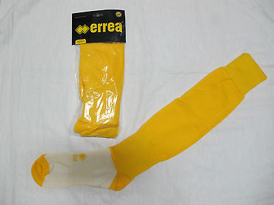 ERREA' calzettoni calcio con piede modello A410 ADULT colore GIALLO KIT da 20 PAIA - dodo.club