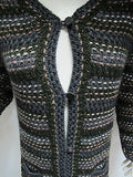 OTTOD'AME giacca donna LANA modello DM6259 colore NERO/GRIGIO/VERDE tg.M inverno 2013 - dodo.club - 6