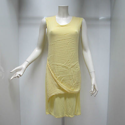 DEHA abito donna senza maniche modello D15683 colore GIALLINO estate 2015 - dodo.club - 1