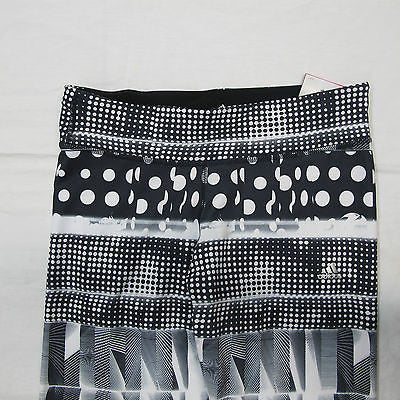 ADIDAS pantaloni donna 3/4 mod.ULTAOP art.D89569 col.NERO/BIANCO tg.L est.2014 - dodo.club