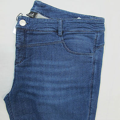 DEHA pantaloni donna modello D95425 colore BLUE JEANS inverno 2014 - dodo.club - 3