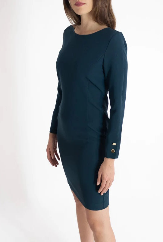 EMME di MARELLA abito donna tubino corto GATTI 52262029 006 VERDE OTTANIO inverno 2022