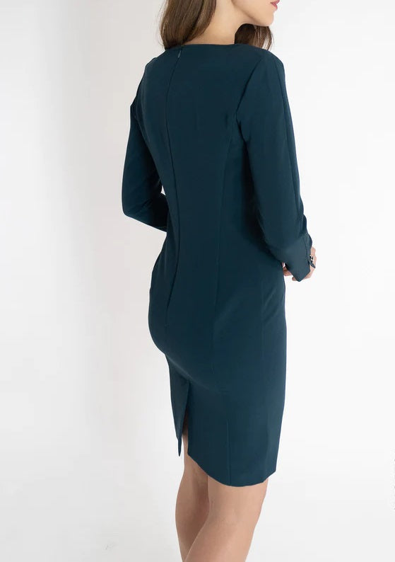 EMME di MARELLA abito donna tubino corto GATTI 52262029 006 VERDE OTTANIO inverno 2022