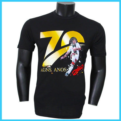 Loja do ZICO - t-shirt UOMO art. "70 anni" colore nero, in cotone, taglia ADULTO