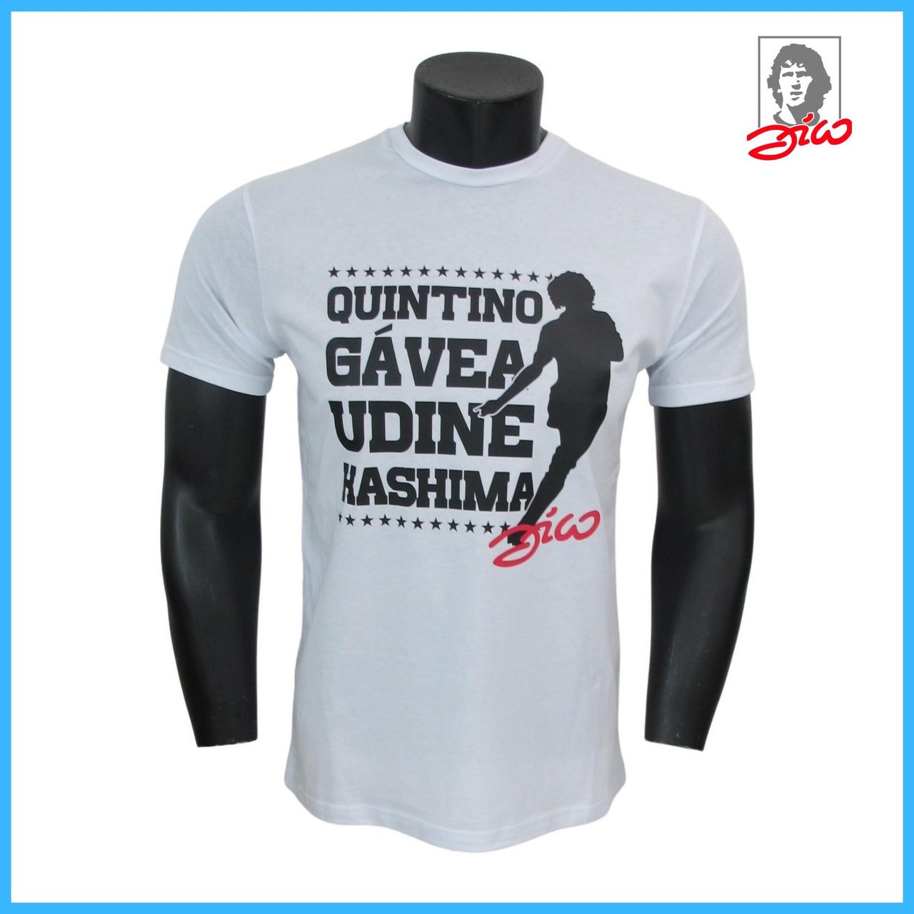 ZICO - t-shirt ADULTO art. "LA STORIA" colore bianco, in cotone