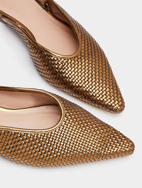 Thumbnail for PENNYBLACK sandali donna mules intrecciate flat DARINA BRONZO estate 2022