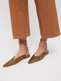 Thumbnail for PENNYBLACK sandali donna mules intrecciate flat DARINA BRONZO estate 2022