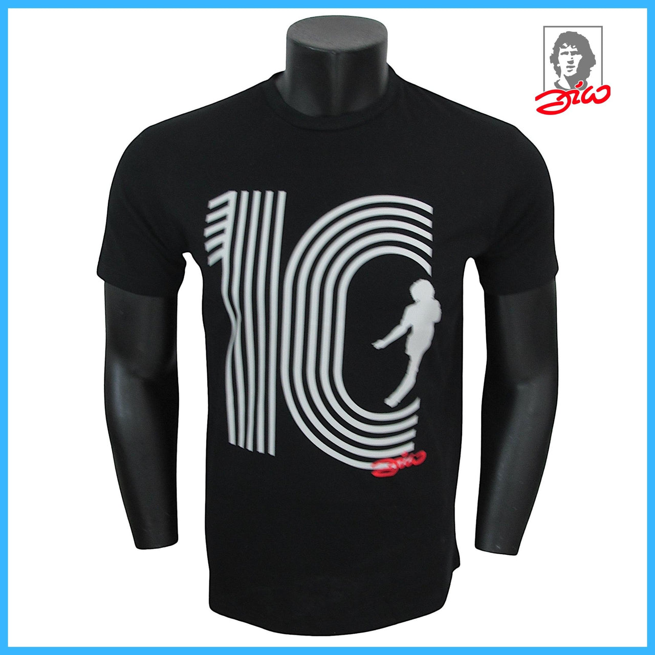 ZICO - t-shirt ADULTO art. "NUMBER 10 BIG" colore nero, in cotone