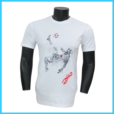 Loja do ZICO - t-shirt UOMO art. "La ROVESCIATA" colore bianco, in cotone, taglia ADULTO