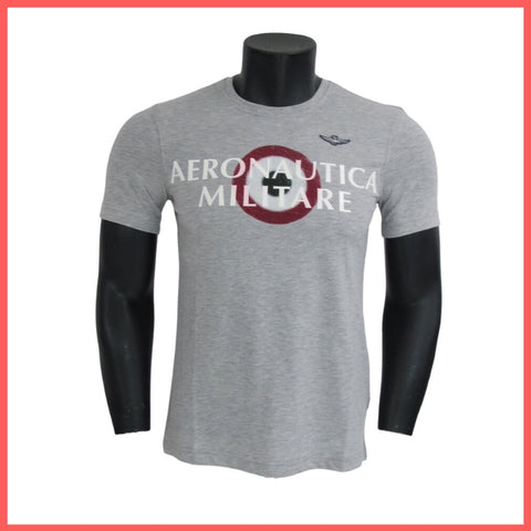 AERONAUTICA MILITARE t-shirt uomo 201TS1710J452 17171 GRIGIO MELANGE estate 2020
