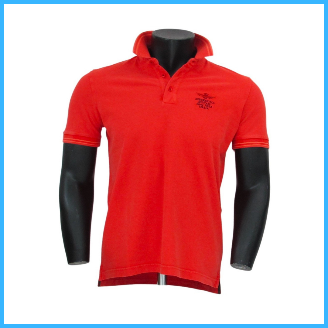 AERONAUTICA MILITARE polo uomo cotone 221PO1600P144 57450 ARANCIO estate 2022