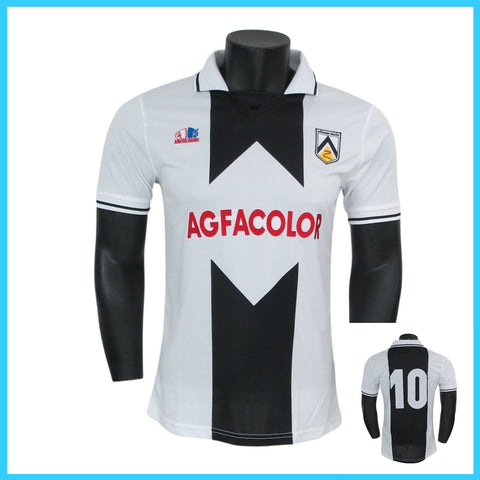 Loja do ZICO - replica maglia da gioco UDINESE campionato 83/84 UOMO, colore bianco/nero, con numero tg. L adulto