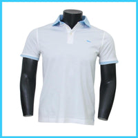 Thumbnail for HARMONT & BLAINE polo uomo cotone LNJ188 020455 100 BIANCO CELESTE estate 2023