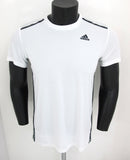 ADIDAS t-shirt uomo manica corta COOL365 AJ5505 colore BIANCO estate 2016