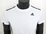 ADIDAS t-shirt uomo manica corta COOL365 AJ5505 colore BIANCO estate 2016