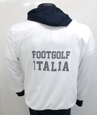 Thumbnail for FOOTGOLF ITALIA tuta passeggio della NAZIONALE 2018/19: felpa con cappuccio + pantalone stretto