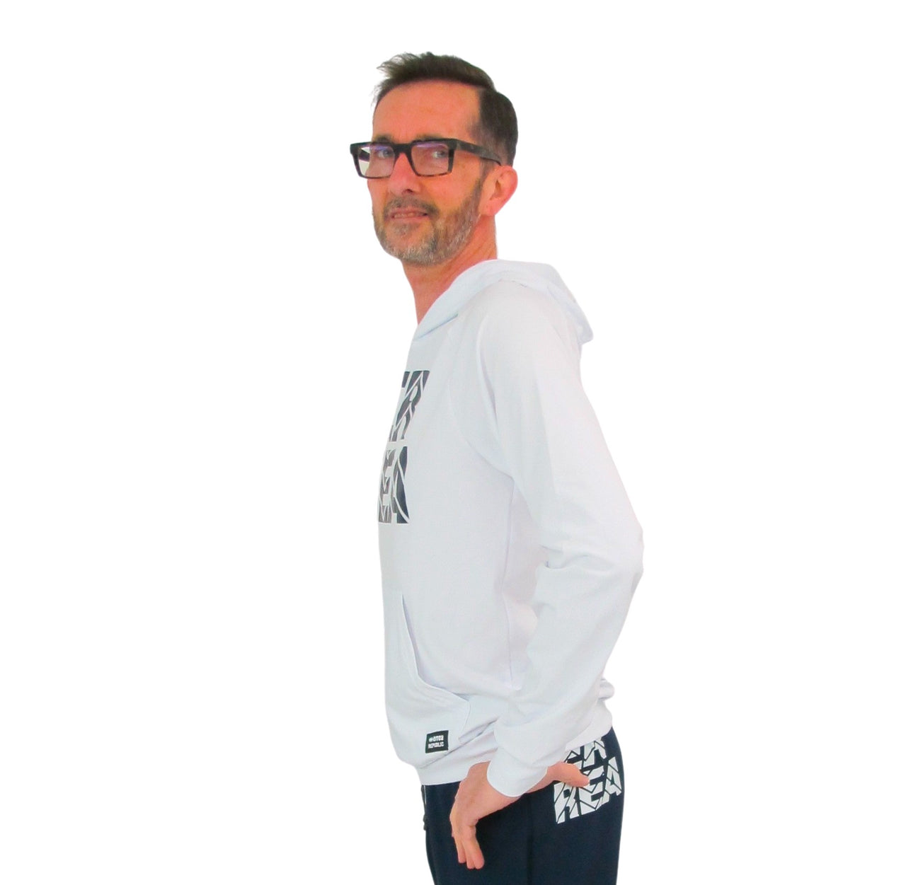 ERREA' REPUBLIC felpa uomo cappuccio GRAPHIC R25G0Q0Z00010 BIANCO estate 2022