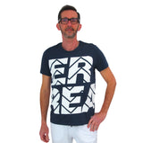 ERREA' REPUBLIC t-shirt uomo maxi stampa GRAPHIC R25M0G0C00090 BLU estate 2022