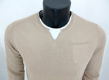 AT.P.CO maglione uomo cotone girocollo A124G17 GC18 colore BEIGE estate 2016