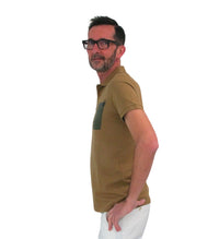 Thumbnail for MANUEL RITZ polo uomo con taschino 3232M577 223343 24 BEIGE SCURO estate 2022