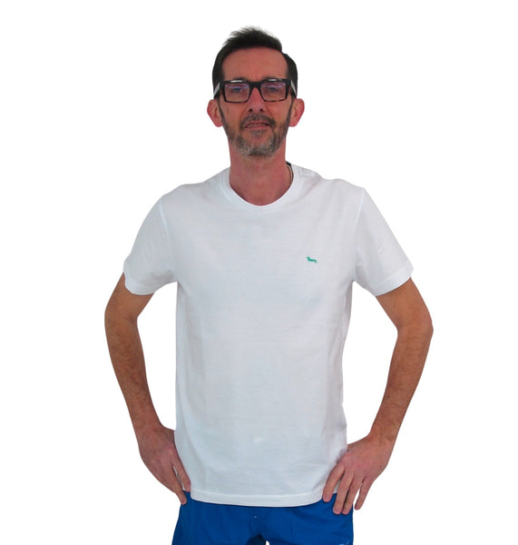 HARMONT&BLAINE t-shirt uomo stampa dietro IRH165 021152 100 BIANCO estate 2022
