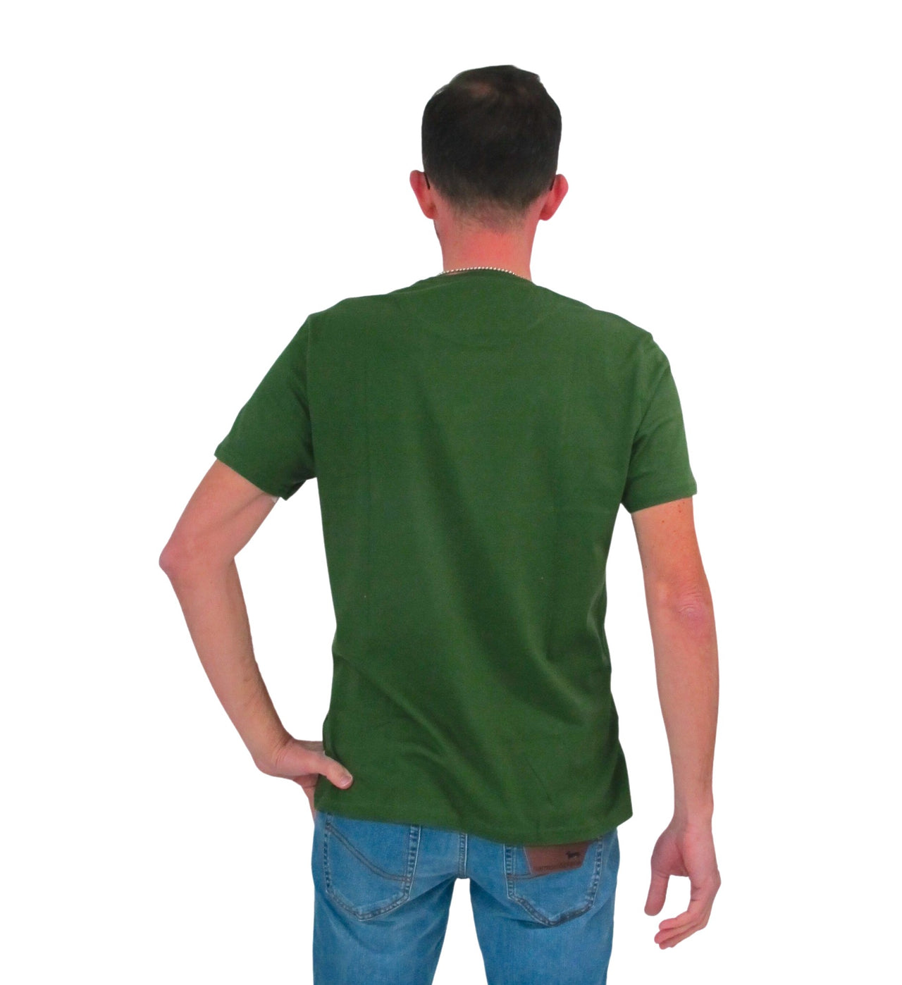 HARMONT&BLAINE t-shirt uomo manica corta IRH155 021147 629 VERDE estate 2023