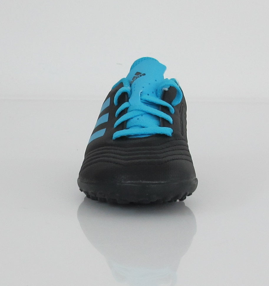 ADIDAS scarpe calcetto bimbo turf PREDATOR 19.4 TF G25826 NERO/CIANO agosto 2019