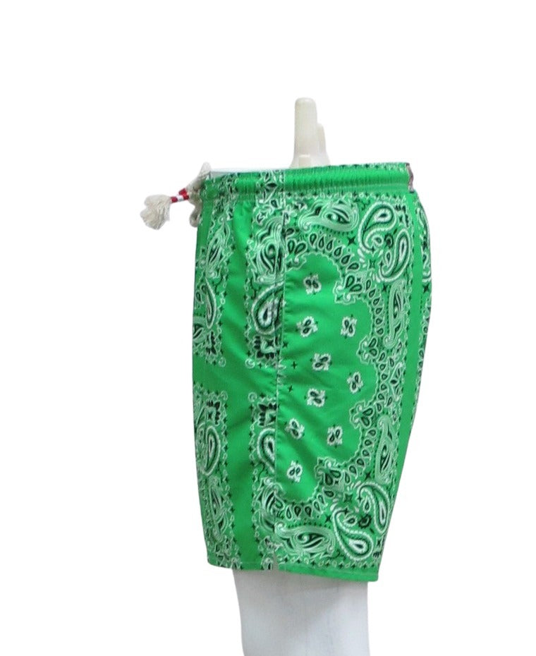 MC2 SAINT BARTH boxer costume mare uomo BANDANA HYPE 75 VERDE estate 2020