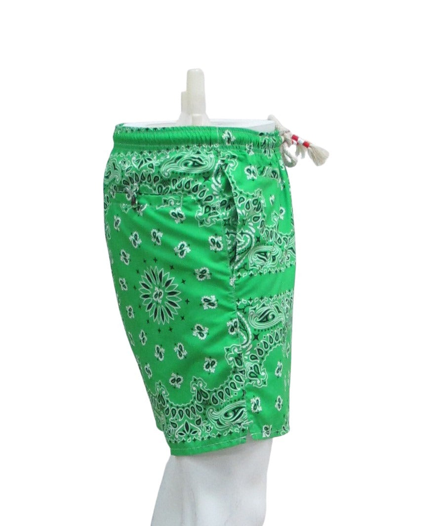 MC2 SAINT BARTH boxer costume mare uomo BANDANA HYPE 75 VERDE estate 2020