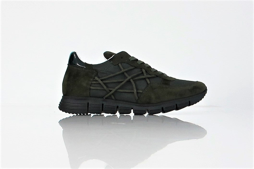 L4K3 scarpe sneaker uomo MR BIG 09 CUBE EVA colore VERDONE MILITARE inverno 2017