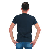 SHOCKLY t-shirt uomo manica corta stampata TS-HELMET 4T1006 NAVY BLU estate 2022