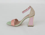 MENBUR sandali donna tacco cinturino glitter 23014 0082 MULTICOLOR estate 2022