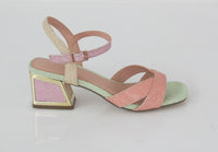 Thumbnail for MENBUR sandali donna tacco cinturino glitter 23015 0082 MULTICOLOR estate 2022