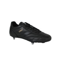 Thumbnail for RYAL scarpe calcio artigianali a 6 tacchetti avvitabili ITALY SG colore NERO