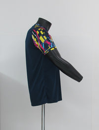 Thumbnail for ERREA' t-shirt uomo padel PADDY AD GM0U0C00090 BLU MULTICOLOR estate 2022