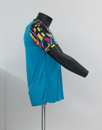Thumbnail for ERREA' t-shirt uomo padel PADDY AD GM0U0C35990 CYAN MULTICOLOR estate 2022