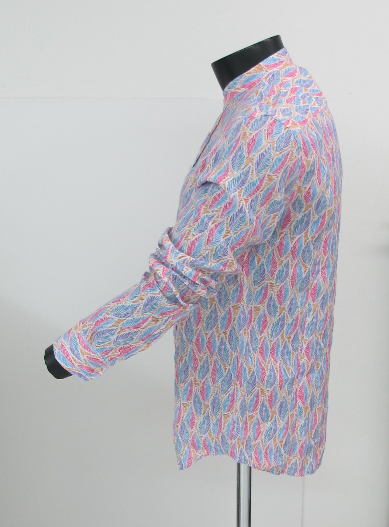BASTONCINO camicia uomo collo coreana B2172 SIMO 01 AZZURRO LILLA estate 2022