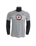 AERONAUTICA MILITARE t-shirt uomo 201TS1710J452 17171 GRIGIO MELANGE estate 2020
