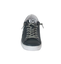Thumbnail for 2STAR scarpe sneaker uomo low pelle 2SU3625 178 BLU GRIGIO inverno 2022