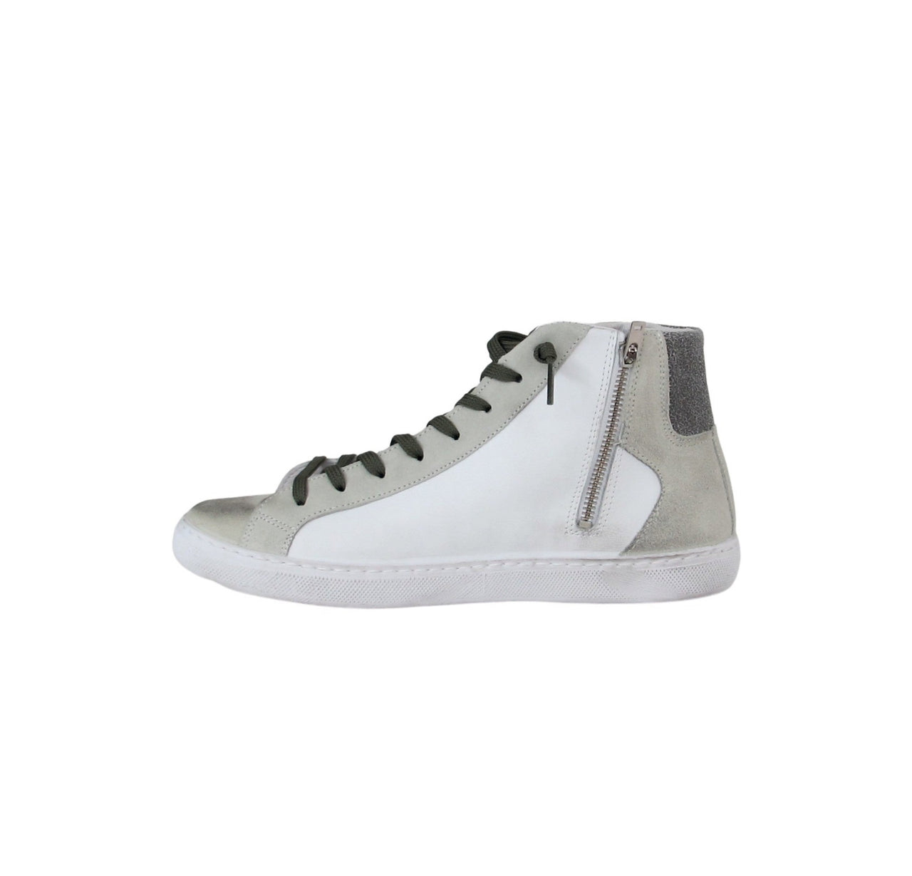 2STAR scarpe sneaker uomo alte pelle high 2SU3691 195 BIANCO BEIGE inv dodo.club
