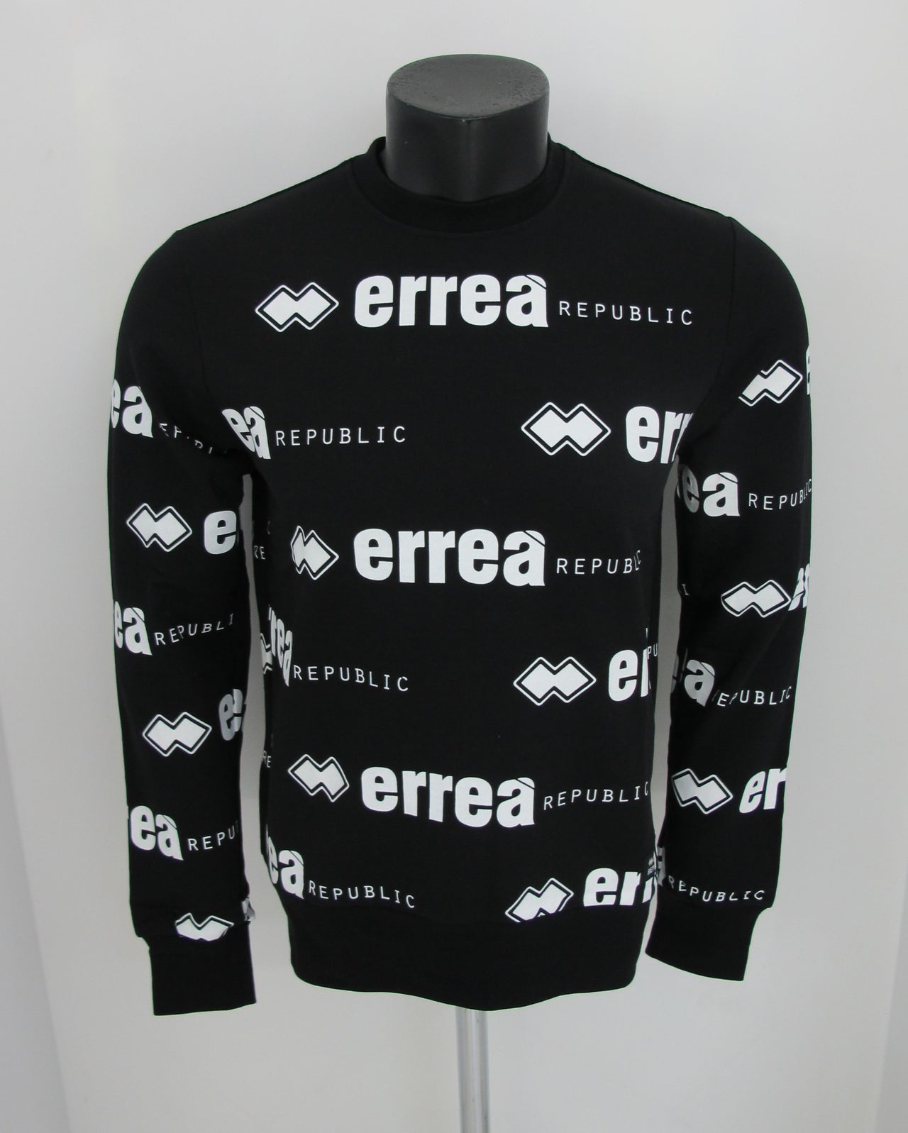 ERREA' REPUBLIC felpa uomo TREND R18G0U0Z02500 colore NERO/BIANCO inverno 2018