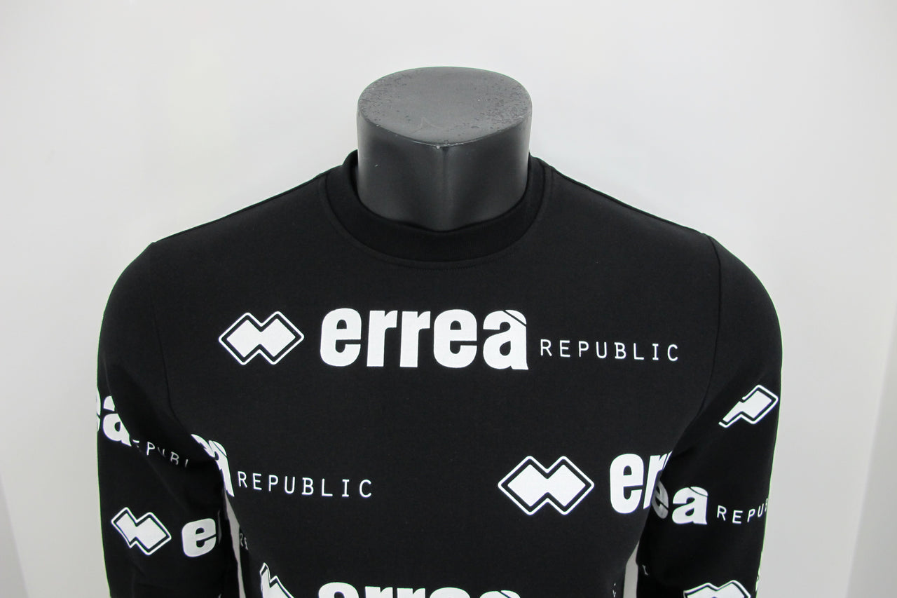 ERREA' REPUBLIC felpa uomo TREND R18G0U0Z02500 colore NERO/BIANCO inverno 2018