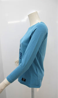 Thumbnail for ERREA' REPUBLIC t-shirt donna manica lunga PHYLLIS colore CELESTE inverno 2016