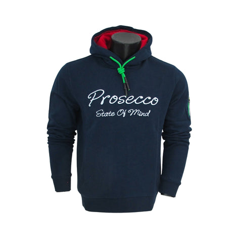 SHOCKLY felpa uomo cotone cappuccio F PROSECCO HOOD 5F1406 BLU inverno 2022