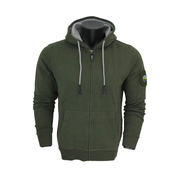 SHOCKLY felpa uomo cotone cappuccio zip F EASY ZIP 5F4007 VERDE inverno 2022