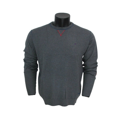 SHOCKLY maglione uomo scollo a giro BROKE ROUND 5M5905 GRIGIO inverno 2022