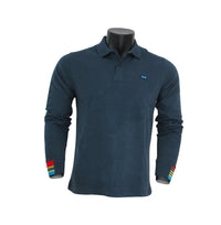 Thumbnail for HARMONT&BLAINE polo uomo manica lunga LRI309 021109 801 BLU inverno 2022
